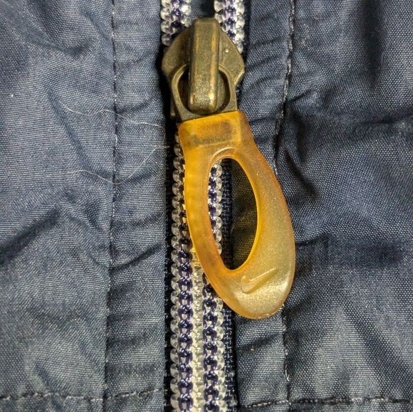 Vintage Y2K Nike 2000's Full Zip Windbreaker Jacket Mens Size XL Navy Blue A041 - Picture 4 of 16